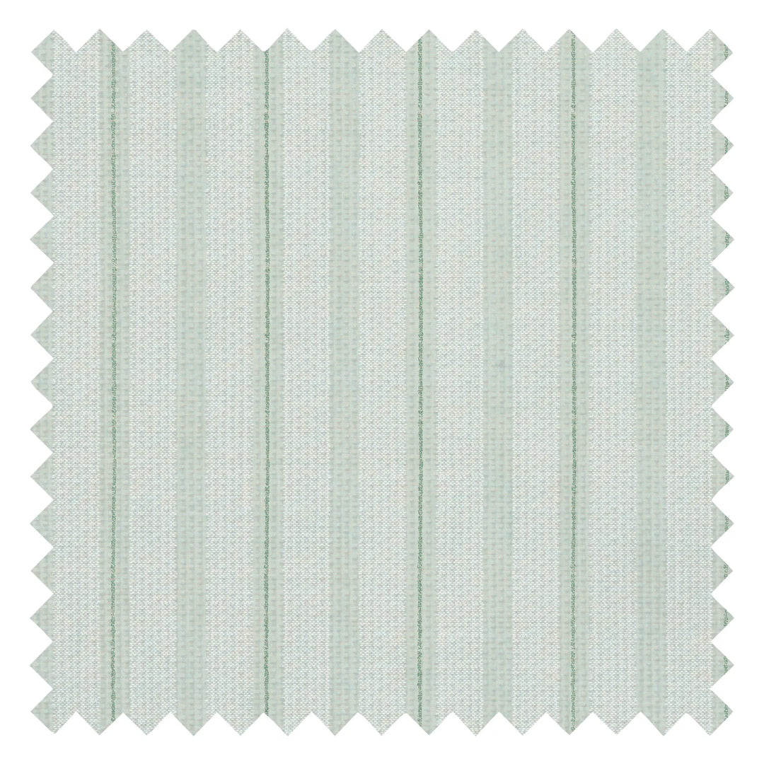 New England Stripe Fabric in Warm Mint
