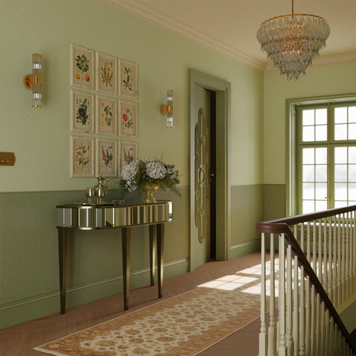 Nouveau Palm Wallpaper in Olive