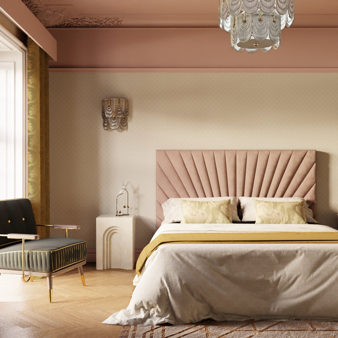 Nouveau Palm Wallpaper in Vintage Cream