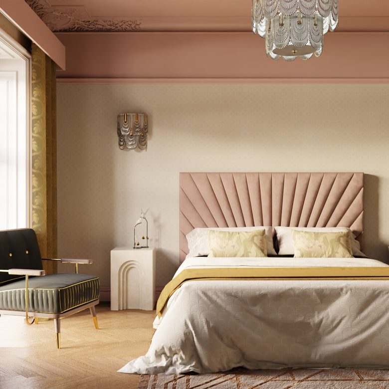 Nouveau Palm Wallpaper in Vintage Cream