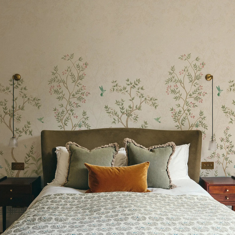 One with Nature Wallpaper in Cream