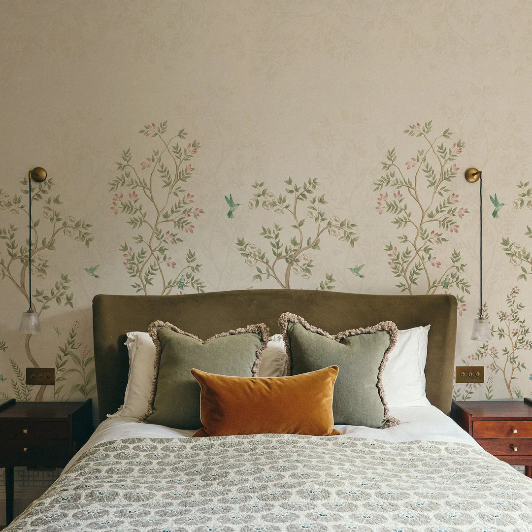 One with Nature Wallpaper in Cream