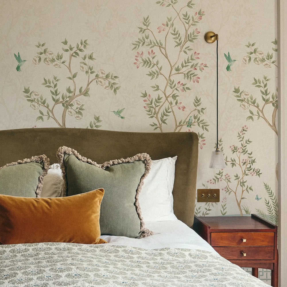 One with Nature Wallpaper in Cream