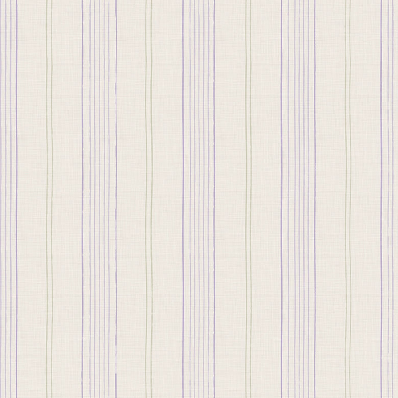 Painted Pinstripes in Lavender, Sage Green and Vintage Cream