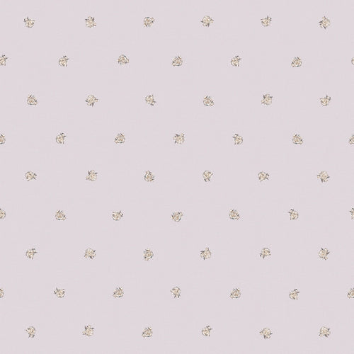 Sample of Petite Peonies Wallpaper in English Lavender