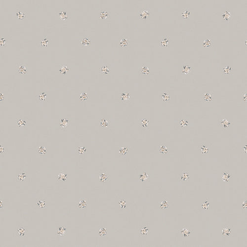 Sample of Petite Peonies Wallpaper in Vintage Grey