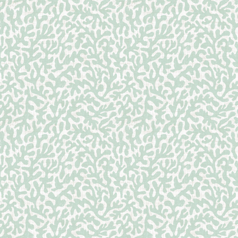 Sample of Petite Coral Cove Wallpaper in Duck Egg