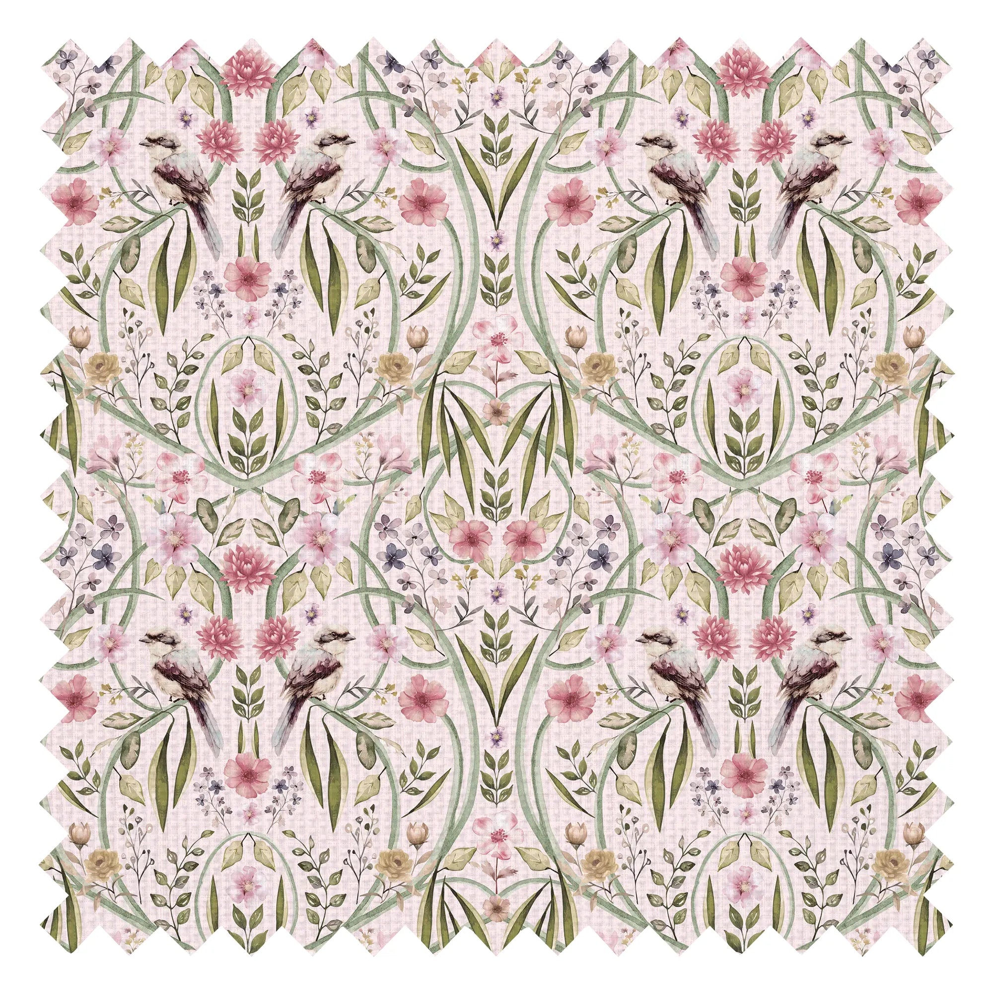 Phyllip Perch Fabric in Soft Pink