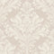 Regal Damask Wallpaper in Cream on Stone