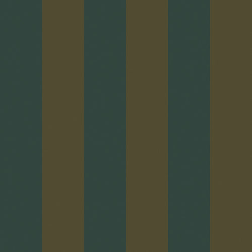 Regent Stripe Wallpaper in Gentleman Green and Pine Green