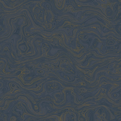 Sample of Rockpool Marble Wallpaper in Classic Navy