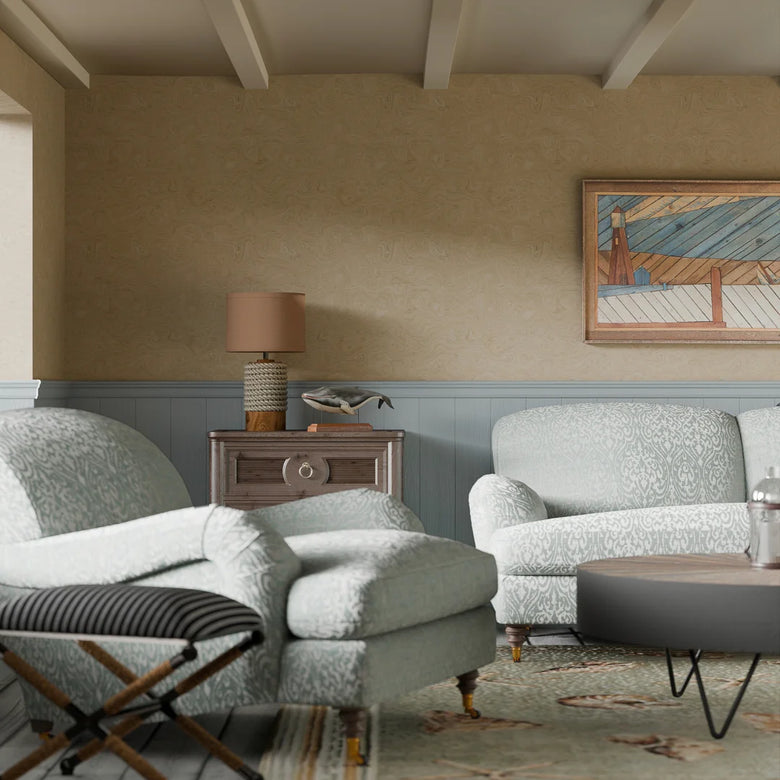 Rockpool Marble Wallpaper in Antique Gold