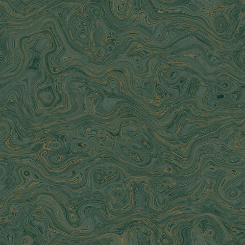Sample of Rockpool Marble Wallpaper in Rustic Green