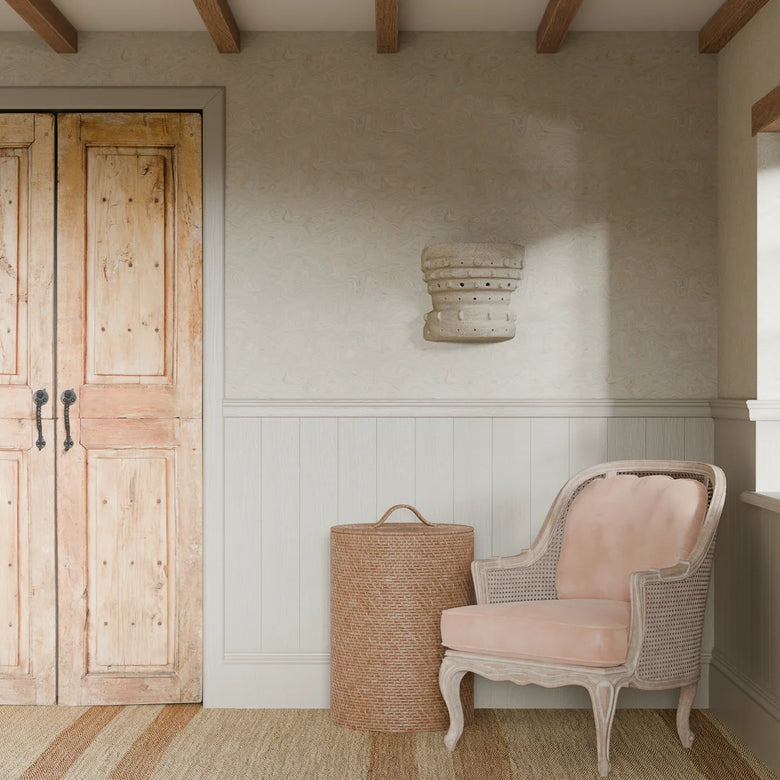 Rockpool Marble Wallpaper in Sand