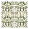 Romantic Garden Retreat Fabric in Greens and Pinks on Parchment Cream