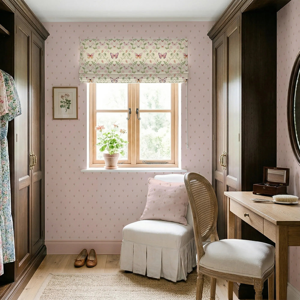 Rose Bud Wallpaper in Beautiful Blush