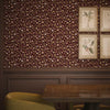 Rosehill Cottage Wallpaper in Soft Pink and Gold on Fig