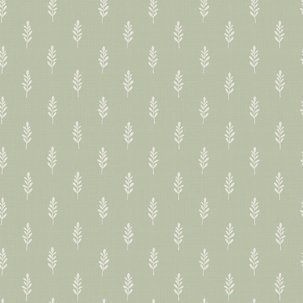 Rowan Wallpaper in Pistachio Green