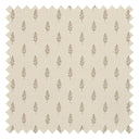 Rowan Fabric in Soft Brown on Biscuit