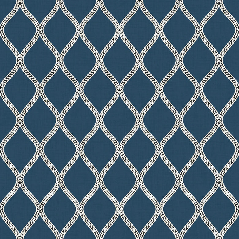 Royal Dockyard Wallpaper in Classic Navy
