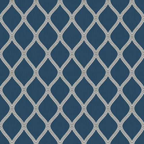 Sample of Royal Dockyard Wallpaper in Classic Navy