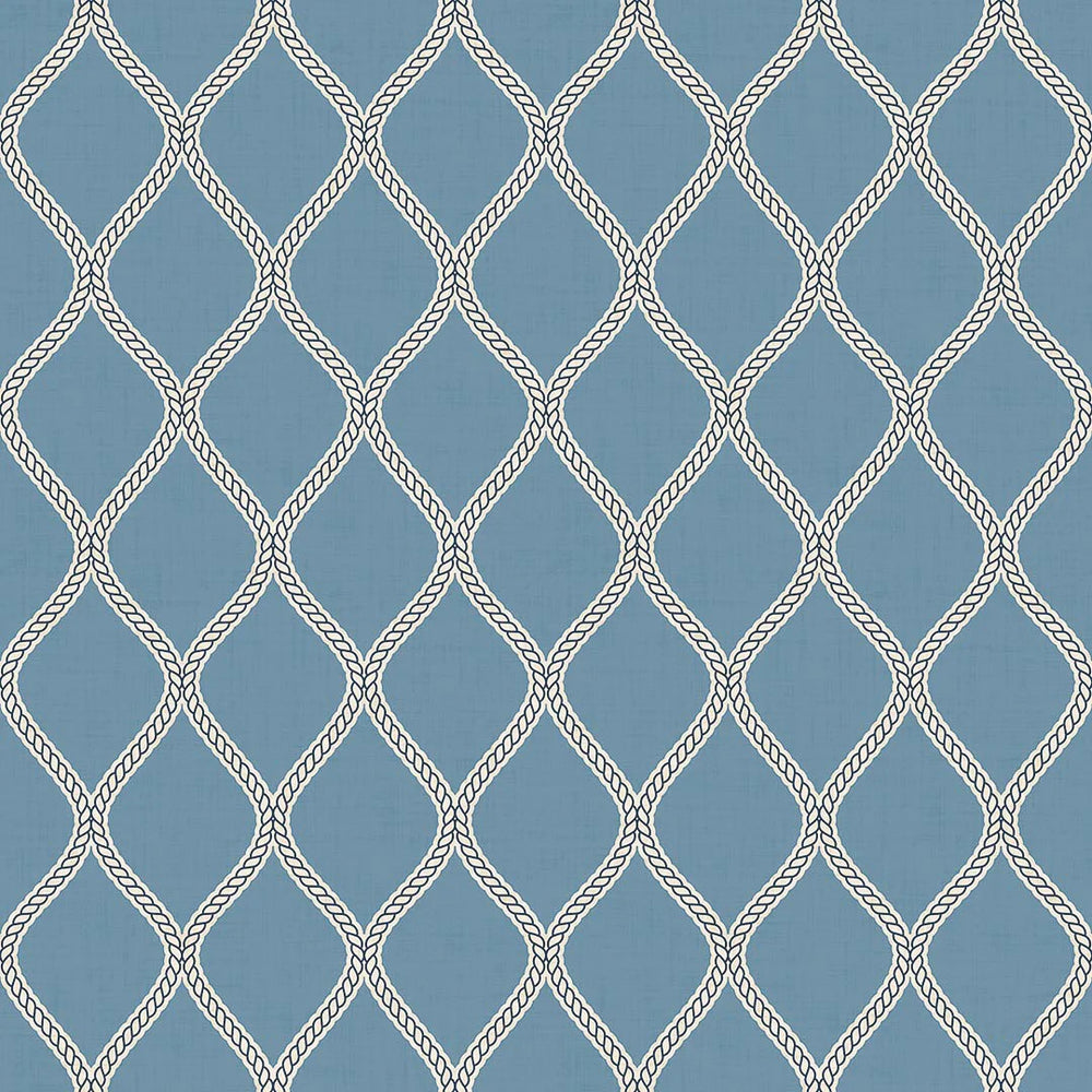 Royal Dockyard Wallpaper in Cornflower Blue