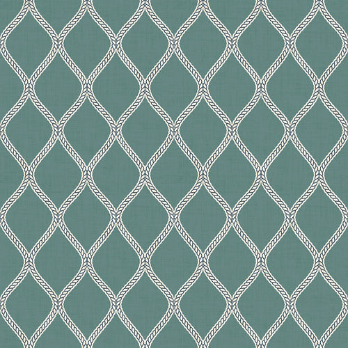 Sample of Royal Dockyard Wallpaper in Teal
