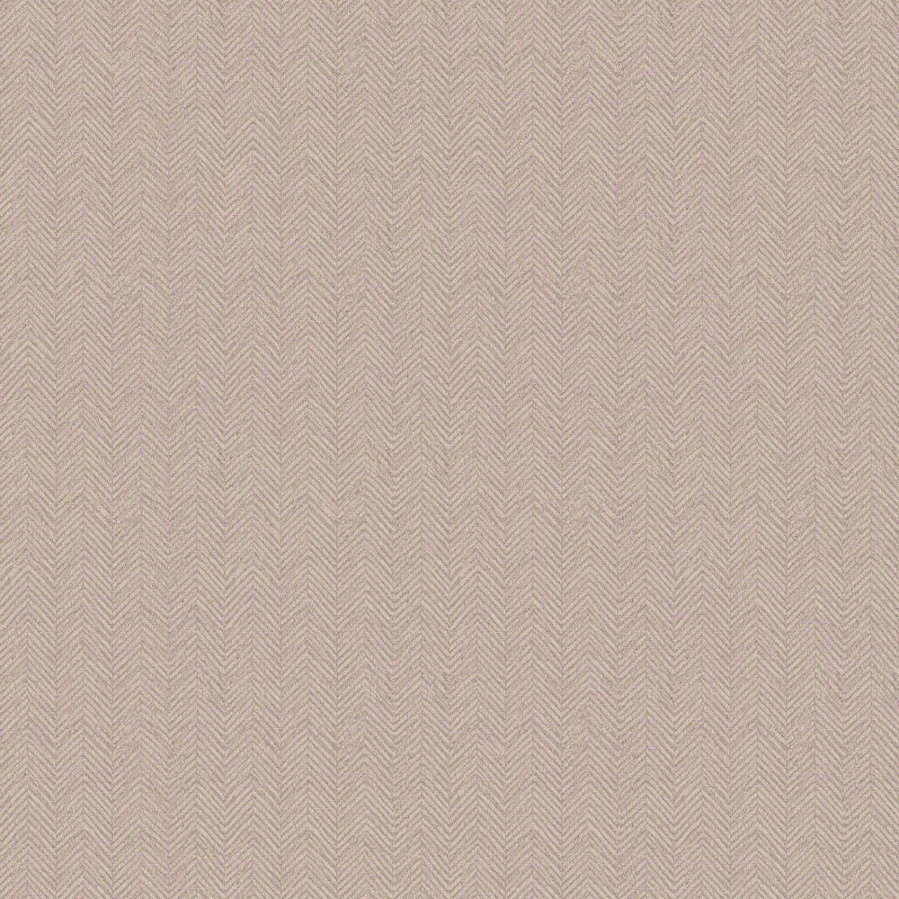 Royal Herringbone Wallpaper in Beige and Lavender