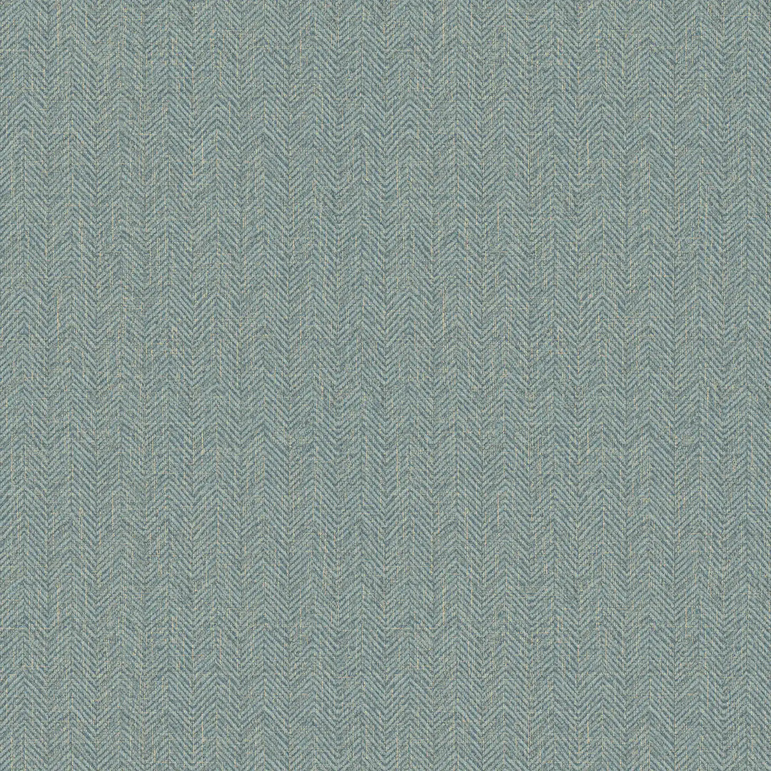 Royal Herringbone Wallpaper in Blue