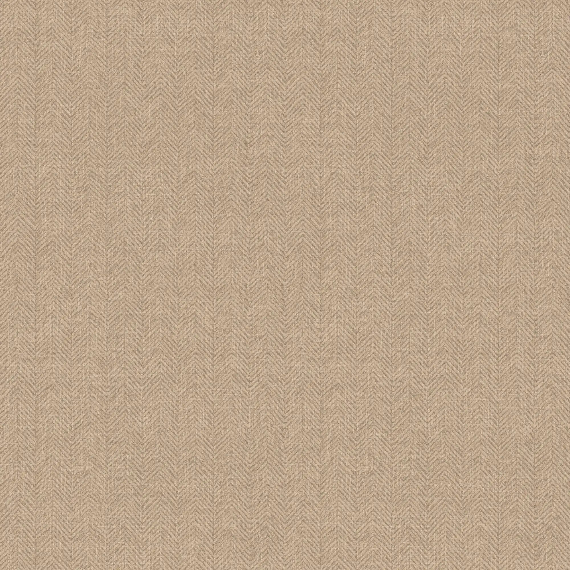 Royal Herringbone Wallpaper in Camel