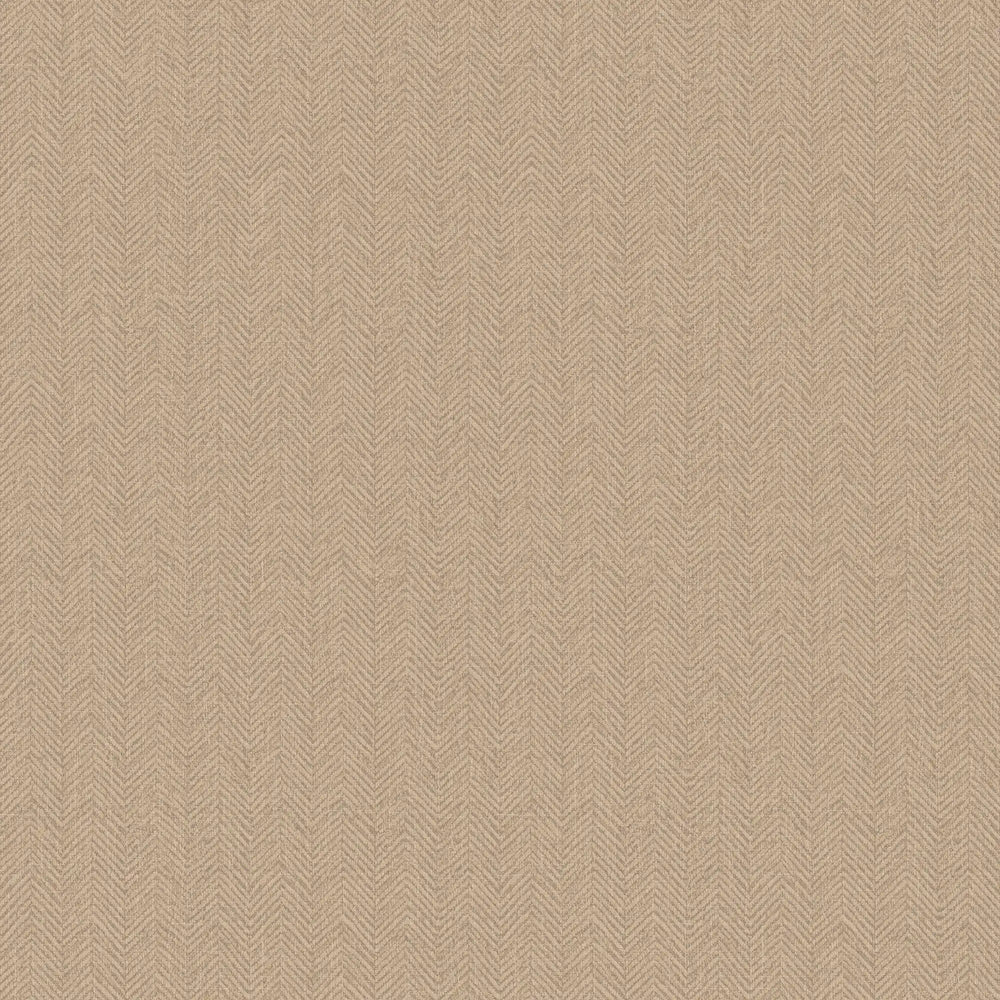 Royal Herringbone Wallpaper in Camel