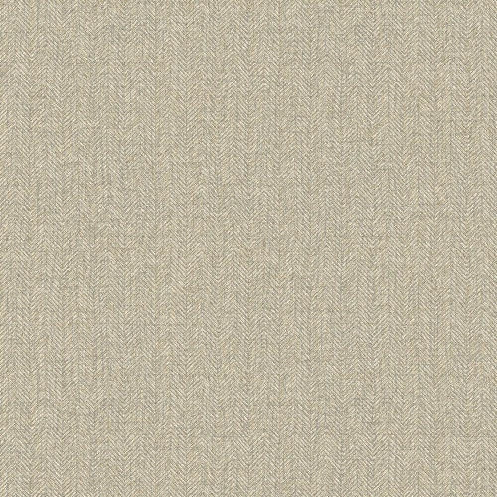 Royal Herringbone Wallpaper in Cream