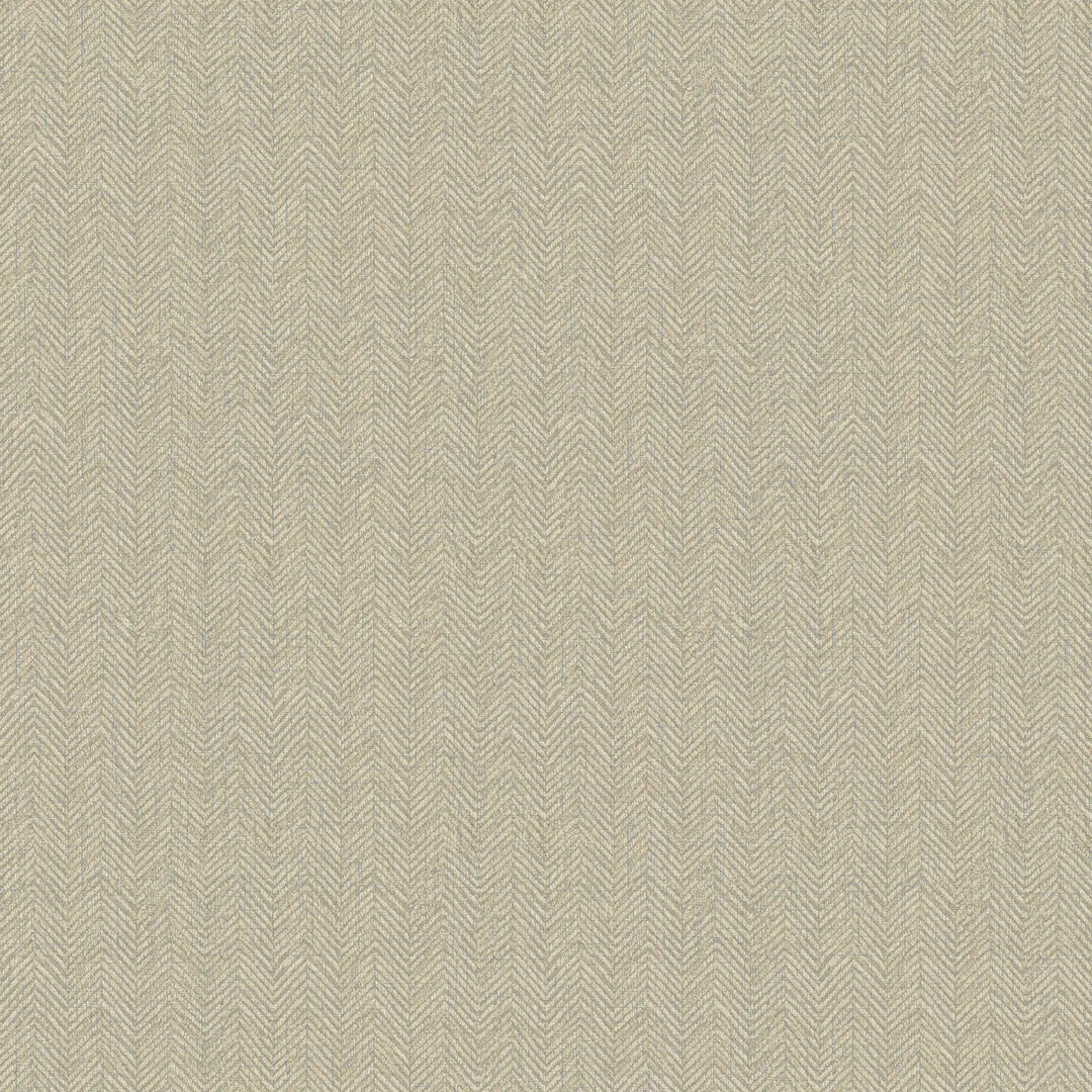 Royal Herringbone Wallpaper in Cream