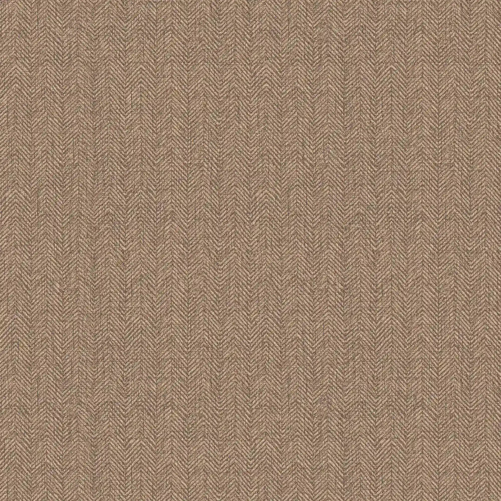 Royal Herringbone Wallpaper in Dark Camel