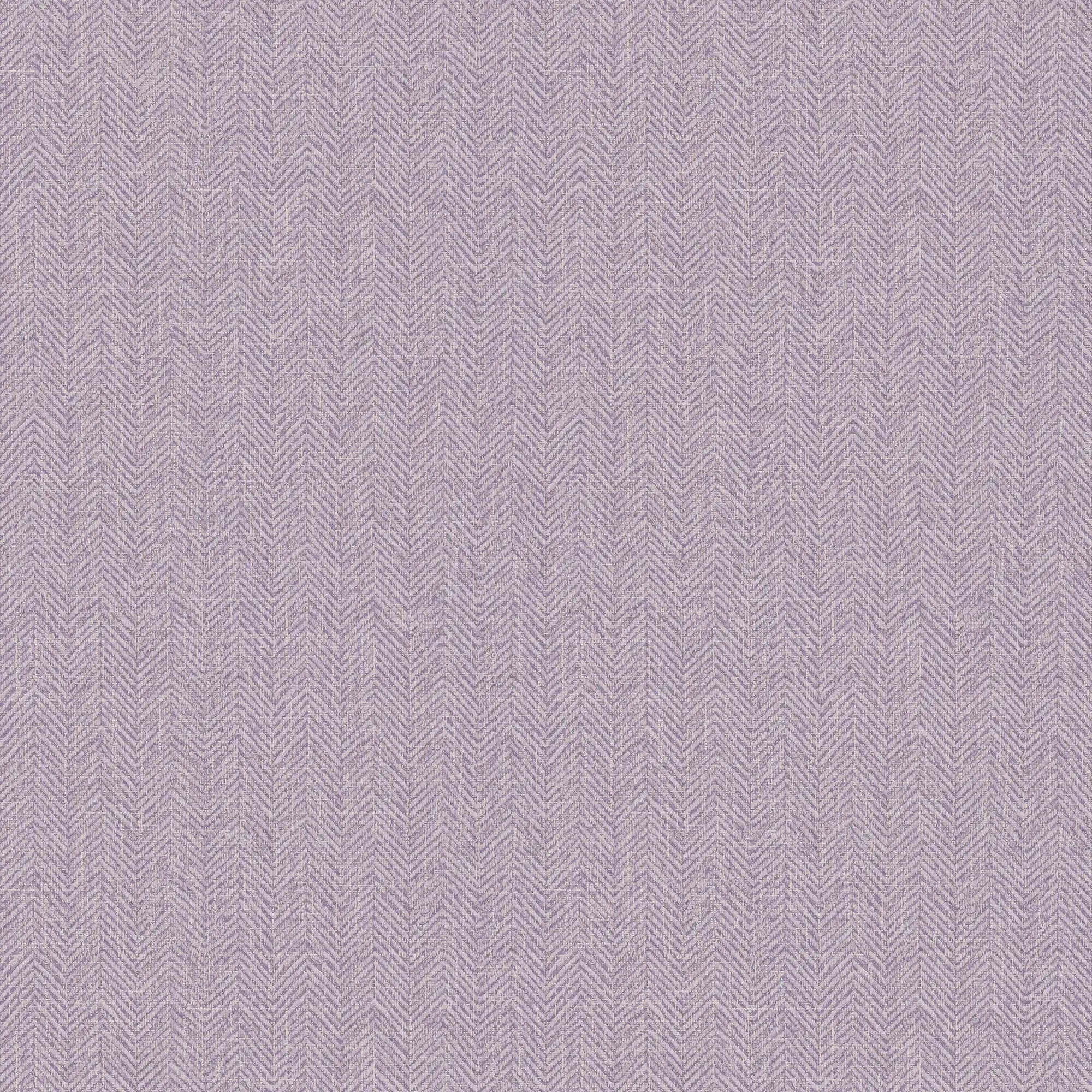 Royal Herringbone Wallpaper in Lavender