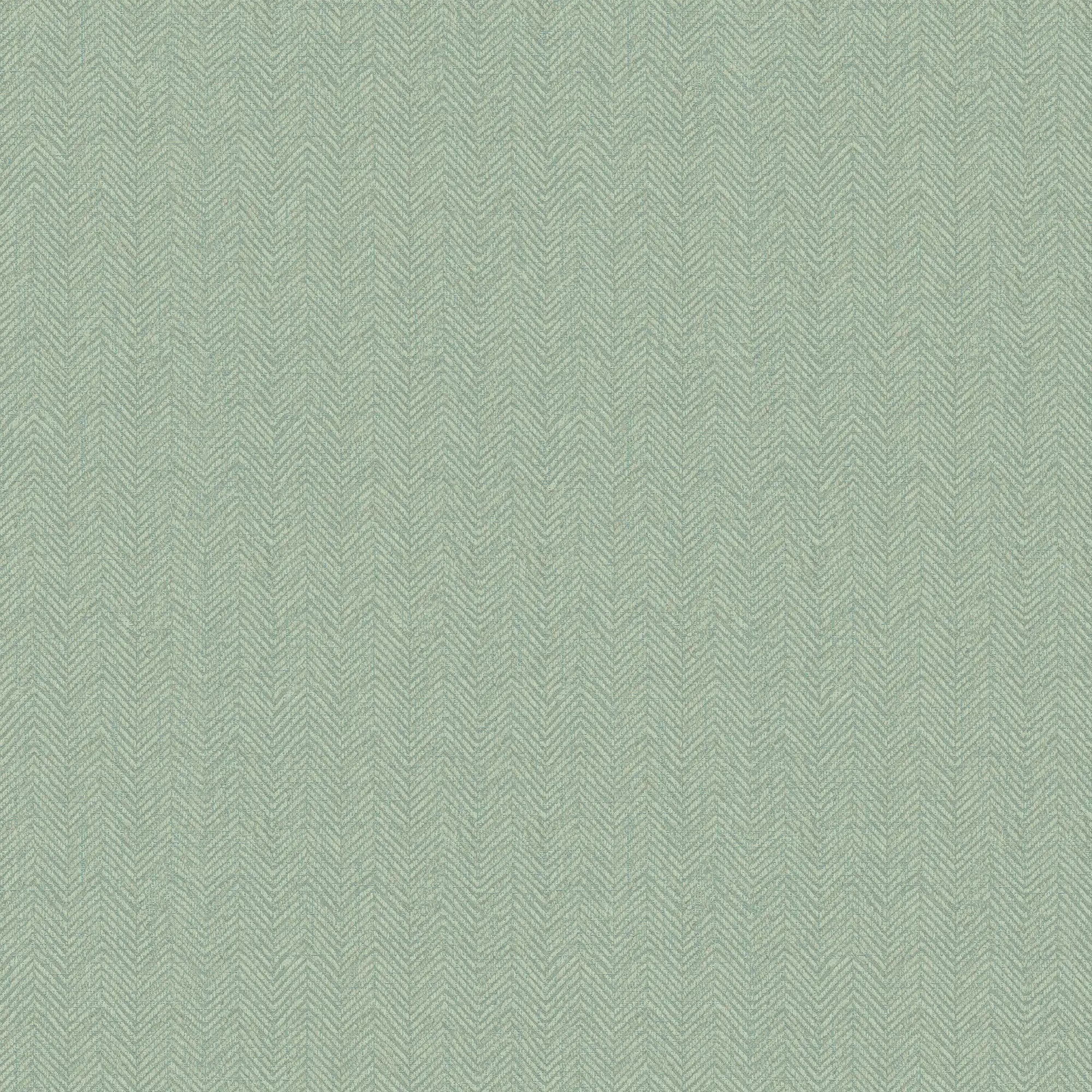 Royal Herringbone Wallpaper in Sage