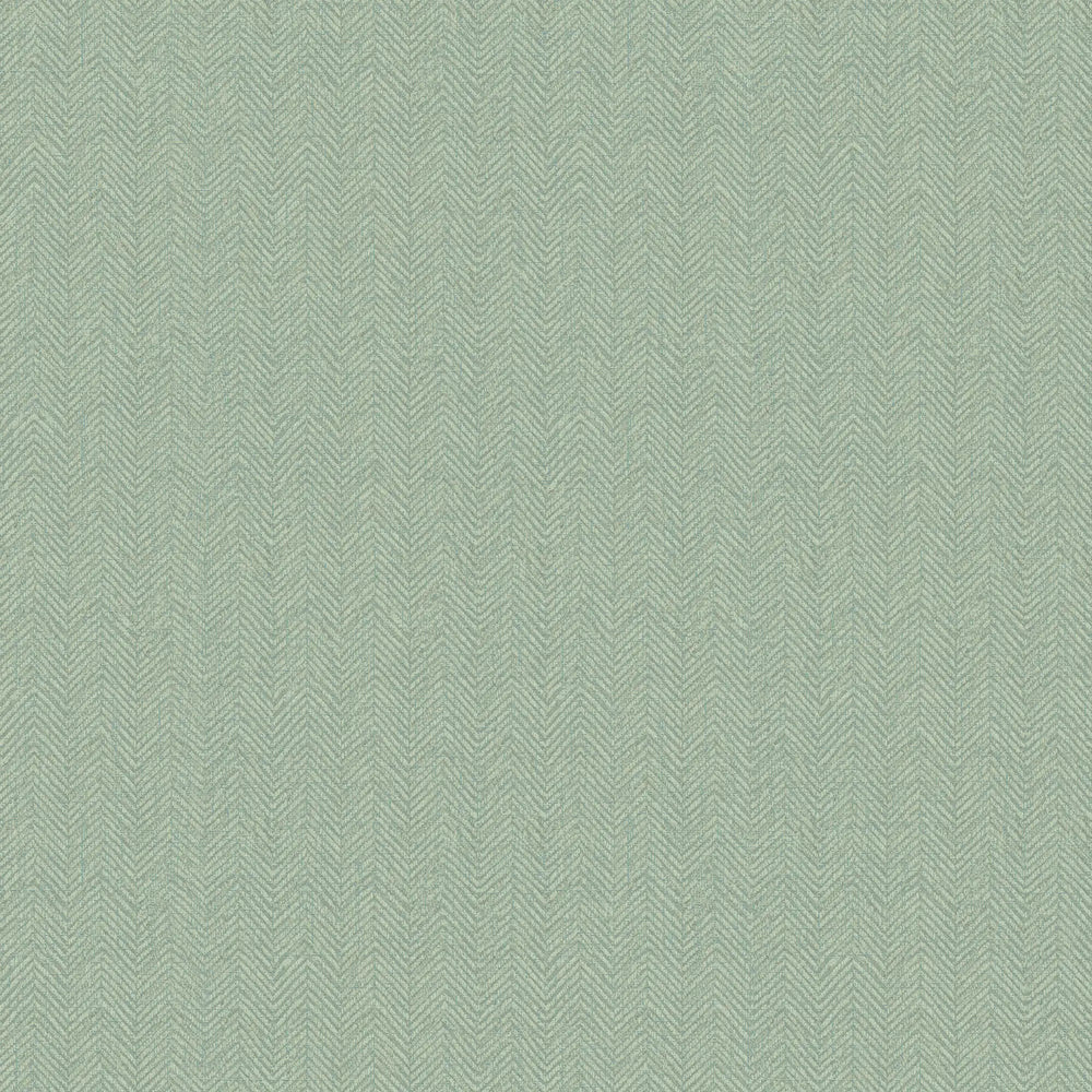 Royal Herringbone Wallpaper in Sage