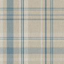 Royal Tartan Wallpaper in Beige, Soft Teal and Cream