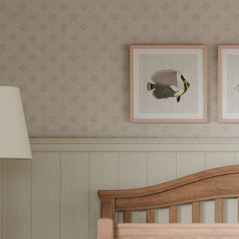 Runswick Bay Wallpaper in Sand