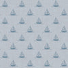 Sail Away Wallpaper in Cornflower Blue