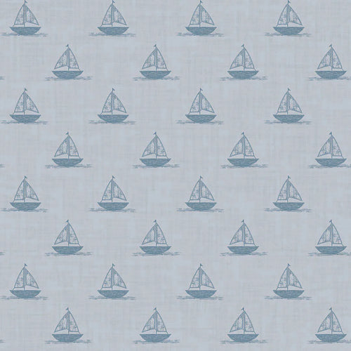 Sample of Sail Away Wallpaper in Cornflower Blue