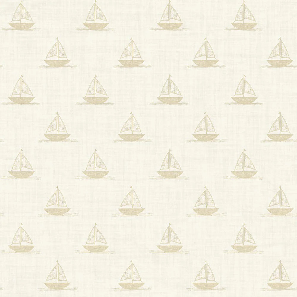 Sail Away Wallpaper in Sand