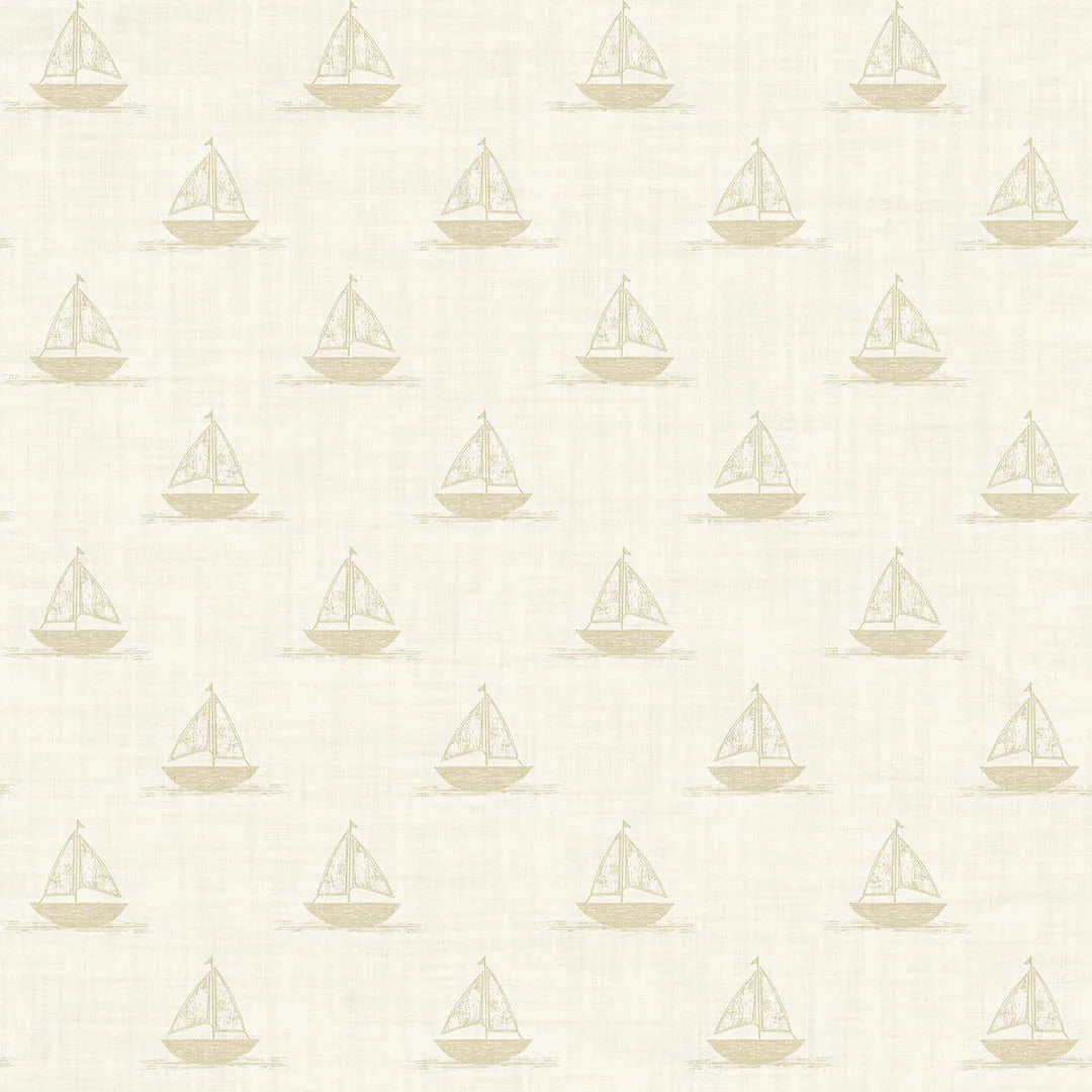Sample of Sail Away Wallpaper in Sand