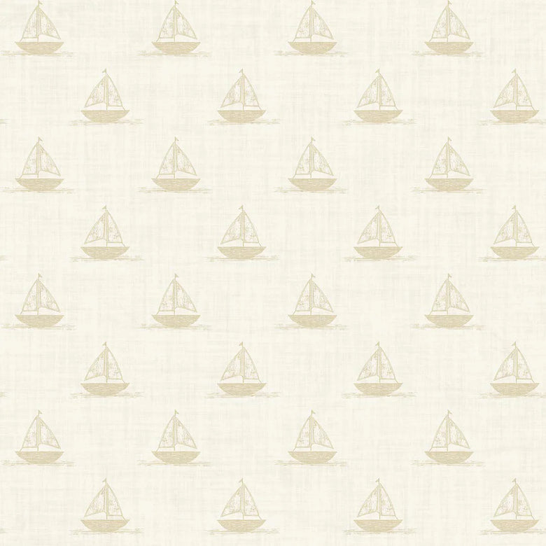 Sample of Sail Away Wallpaper in Sand