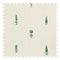 Sculpted Topiary Fabric in Greens on Parchment Cream