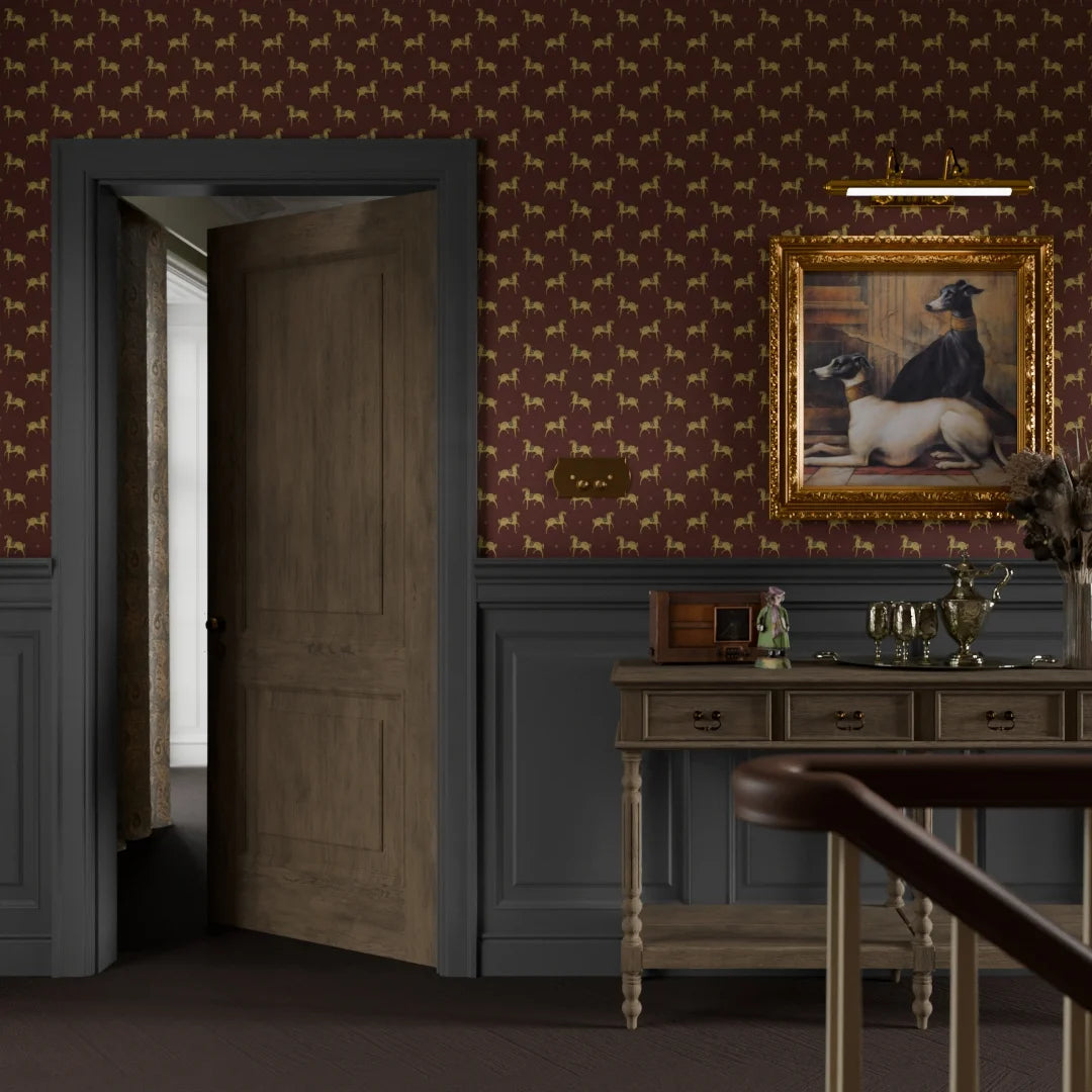 Seabiscuit Wallpaper in Garnet