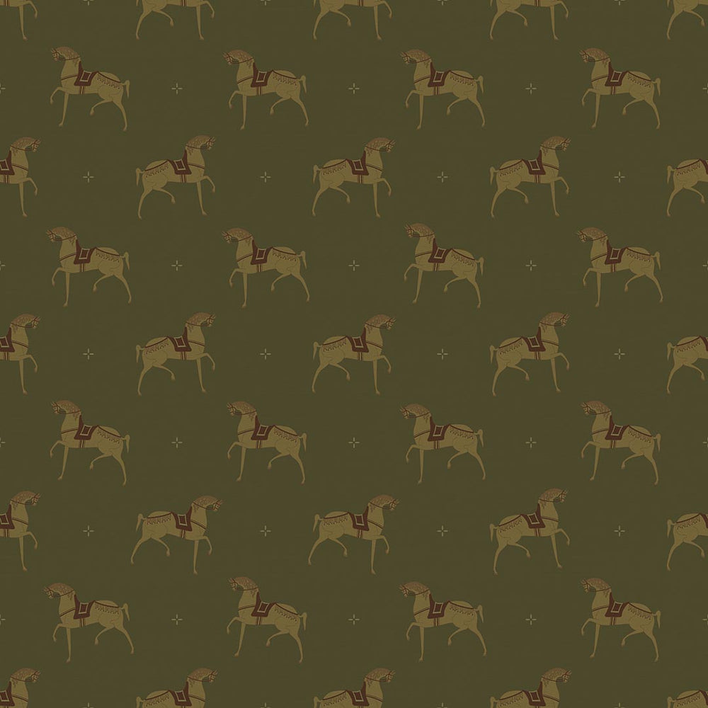 Seabiscuit Wallpaper in Gentleman Green