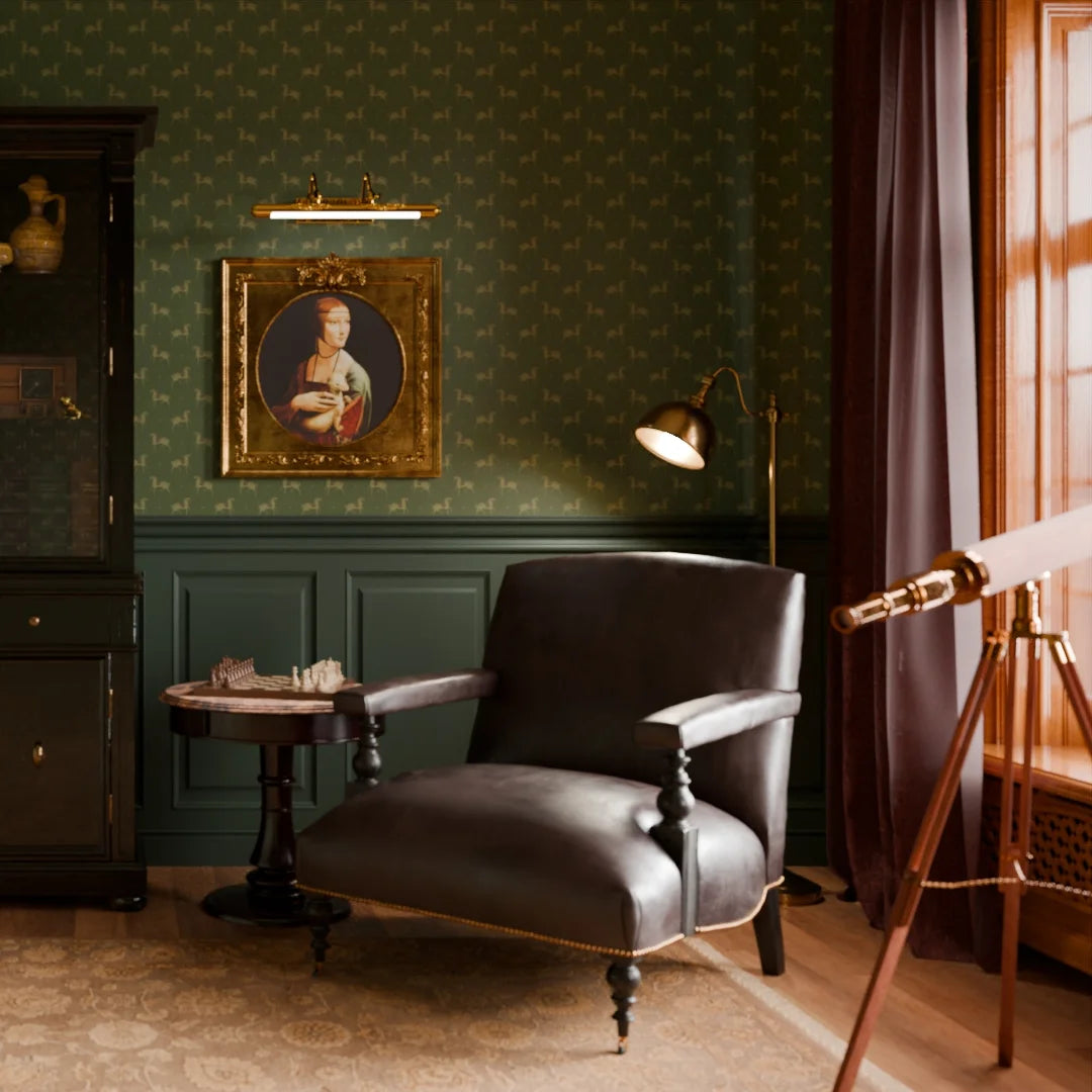 Seabiscuit Wallpaper in Gentleman Green