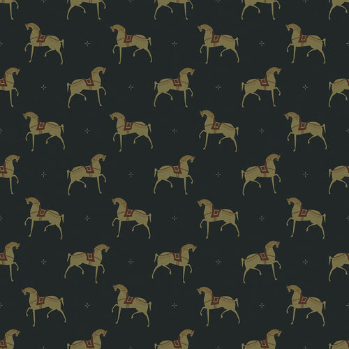 Sample of Seabiscuit Wallpaper in Oxford Blue