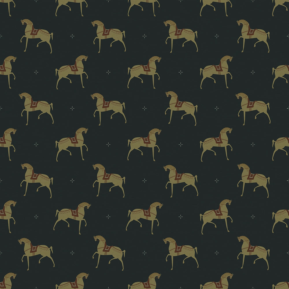 Seabiscuit Wallpaper in Oxford Blue